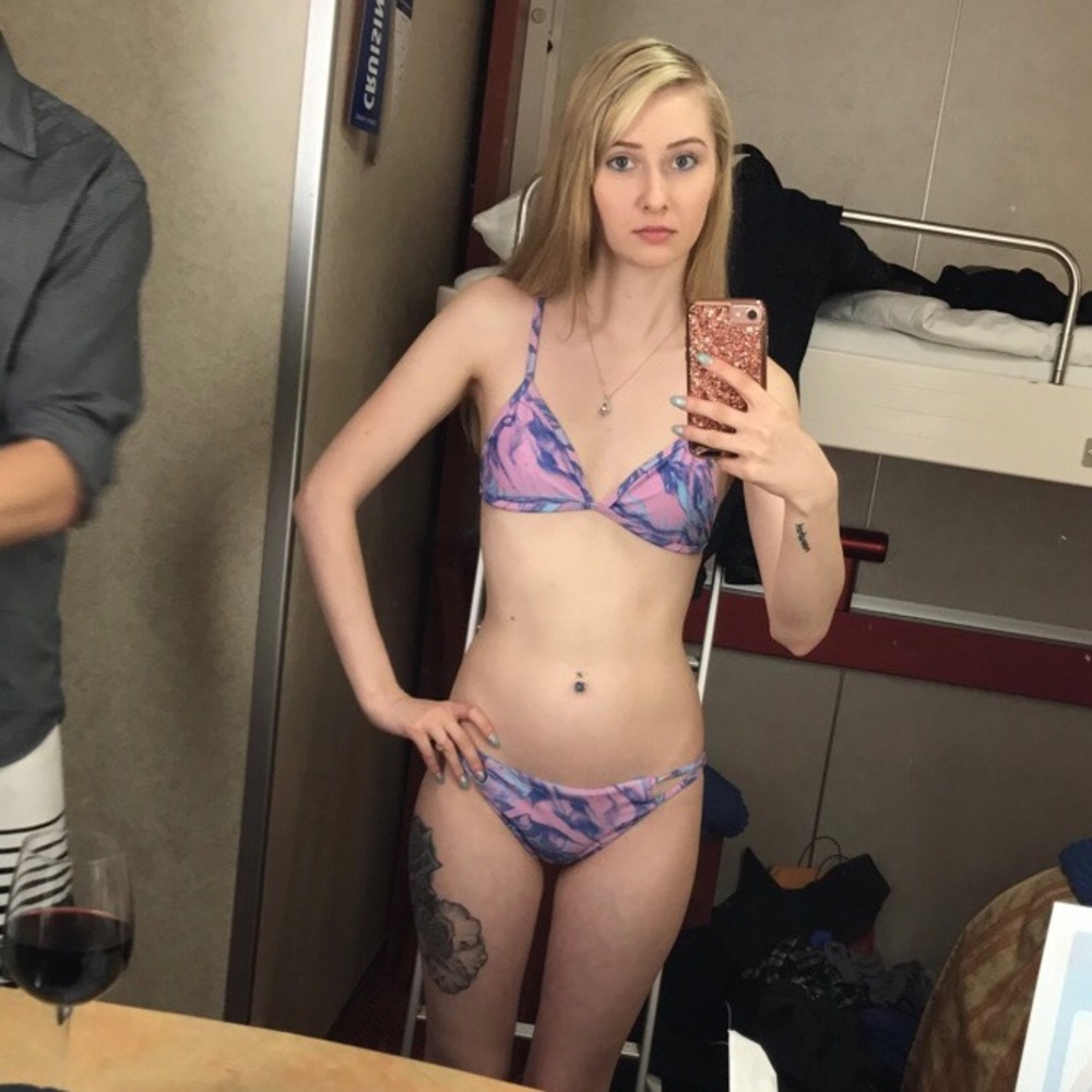 Pastel Marble Stone Fox Swimsuit Bottoms
